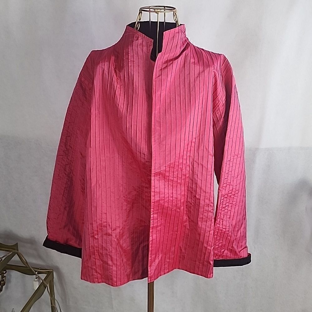Reversible jacket Size L Fuschia & Black Barbie Core Pink